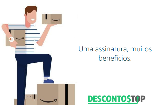 Captura de tela do site Amazon, com um comentário sobre a assinatura do Amazon Prime: 