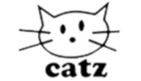 logo catz, com o rosto de um gatinho e catz abaixo