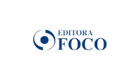 logo editora foco com editora foco escrito em azul ao lado um circulo azul com outro circulo azul ao centro sobre um fundo branco