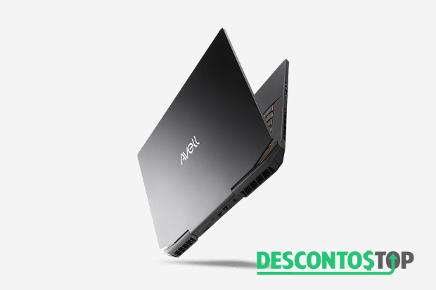 Captura de tela do site Avell, na imagem de um modelo de notebook