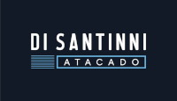 Logo Di Santinni Atacado em azul e branco