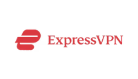 Logo Express VPN na cor vermelha.