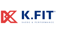 Logo K.Fit nas cores azul e vermelho