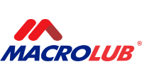 Logo Macrolub em vermelho e zaul