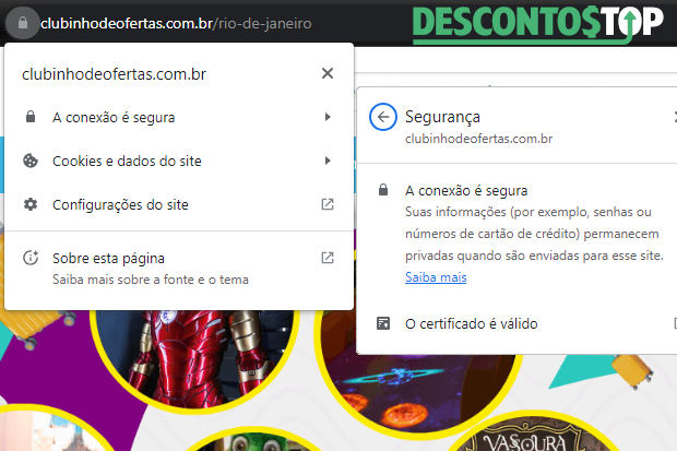 Demonstração da verificação do certificado SSL