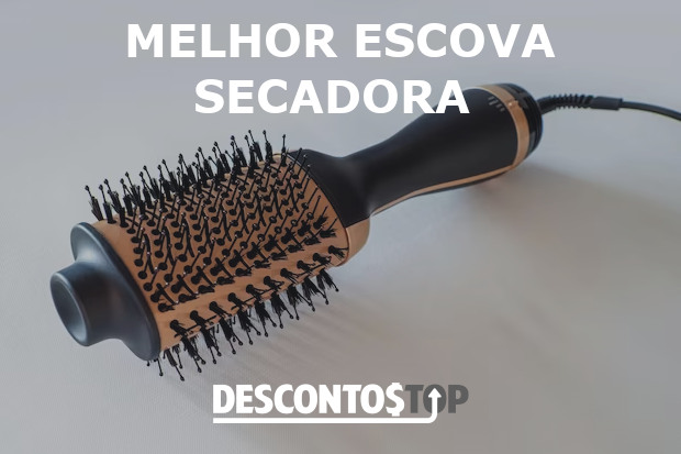 Uma escova secadora sem marca aparente com a o título do texto.