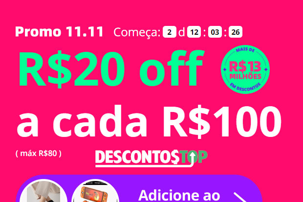 Captura de tela do Site AliExpress com o banner com mais detalhes do festival de ofertas 11/11