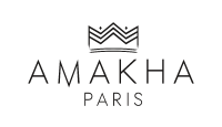 Logo da marca Amakha Paris com elementos na cor preta.