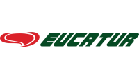 Logo Eucatur nas cores vermelha e verde.