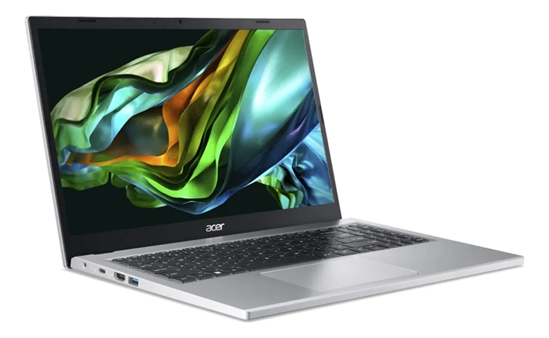 Notebook Acer Aspire 3 com tela de alta resolução, teclado confortável e design elegante ideal para estudos, trabalho e entretenimento.
