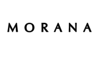 cupom de desconto morana logo Logo Morana apresentando o nome da marca com letras em preto.