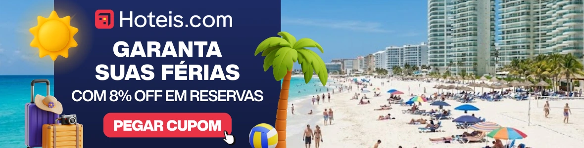 Banner promocional da Hoteis.com 